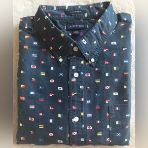 Lands' End Men's Nautical Flag Shirt